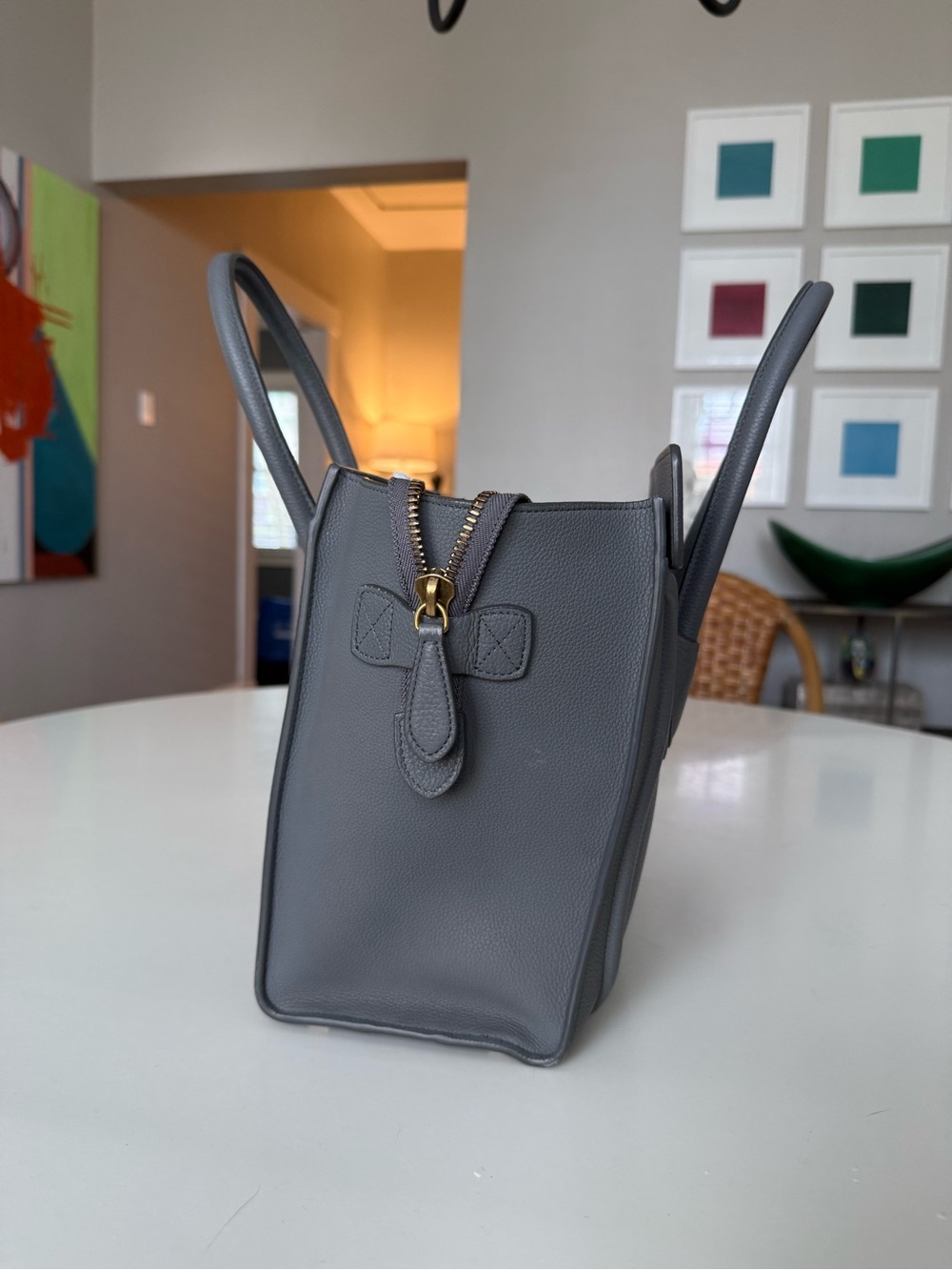 CELINE
Baby Drummed Calfskin Micro Luggage Tote - Picture 4 of 13